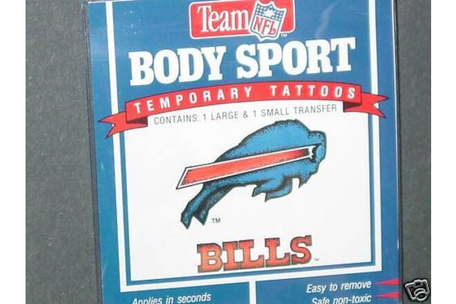 NFL Buffalo Bills (Logo) Temporary Tattoos (Lot of 3 Packs) NEW