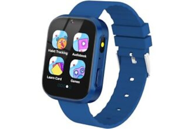 BIGGERFIVE Smart Watch for Kids Boys with 20+ Puzzle Games, Camera, Blue
