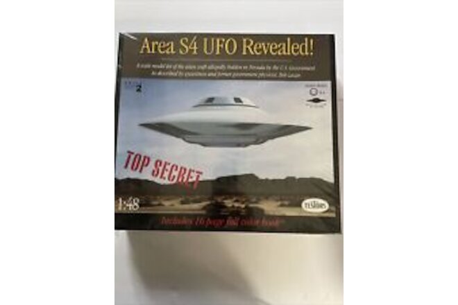 Testors AREA S4 UFO 1/48 Spacecraft - 13" Model Kit Alien Craft 576 Bob Lazar