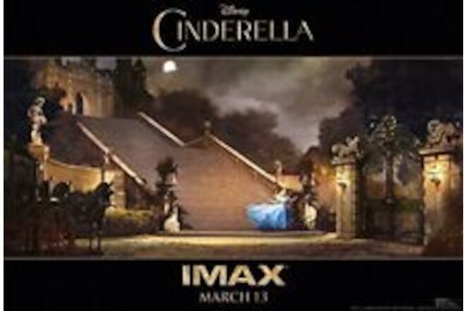 Disney Live Action Cinderella Movie Promo Poster 13"x20'