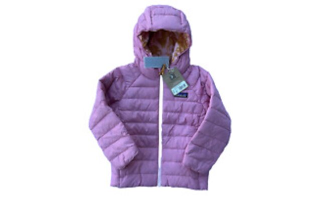 NWT($139) Patagonia Baby Pink Reversible Down Sweater Hoody SZ 3T