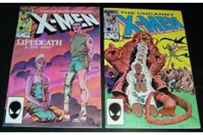 Lot/2 VF 8.0, UNCANNY X-MEN 186 Barry W Smith,187 Forge,  NEW 1984 Combined Shpg