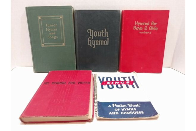 Hymnals For Youth Sheet Music Song Book Lot of 5 Voice Choir M29