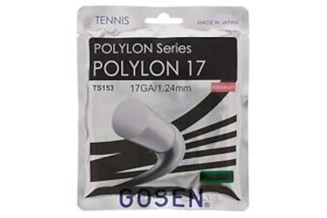 Polylon, 17 Black 40' Durable Polyester Tennis String