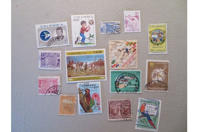 Used Columbia Postage Stamps #22