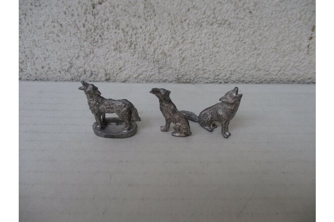 Metal Dog Lot Toy Soldier Wolves Animal Pet Toy Soldier 1/32 54mm 60mm