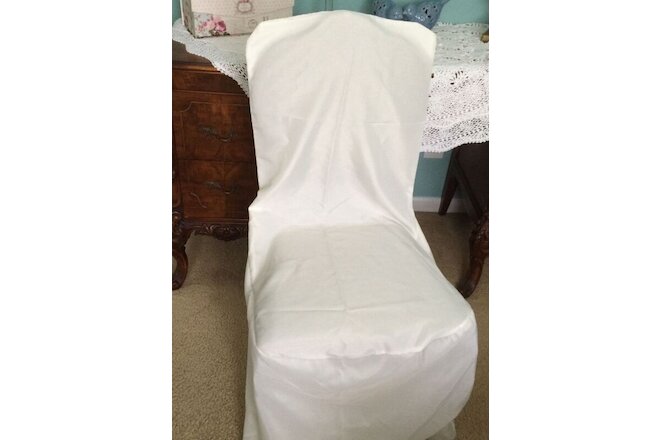 BRAND NEW 100% Polyester Ivory Banquet Chair Covers Wedding Special Events LOT