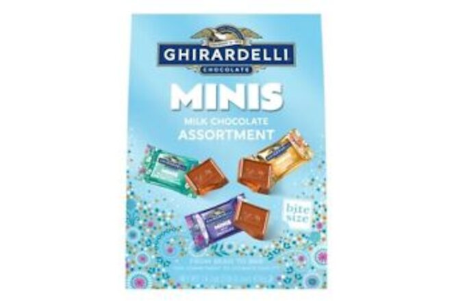 Ghirardelli Minis Milk Chocolate Assortment Bag, 16.1 Ounce