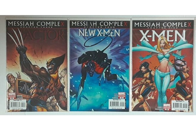 X-MEN LOT of (3) 1:25 Dealer Incentive Variant J.Scott Campbell Messiah Complex