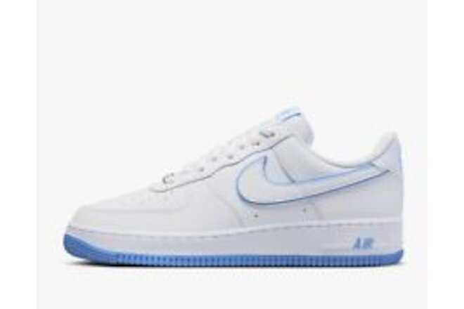 Nike Air Force 1 '07 Low White University Blue Shoes DV0788-101   Men's 10.5