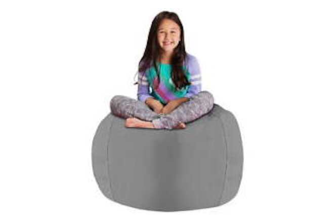 Bean Bag Stuffable Cover - Toy Organizer, Soft Cover, Kids, 3 ft,Large - 38in