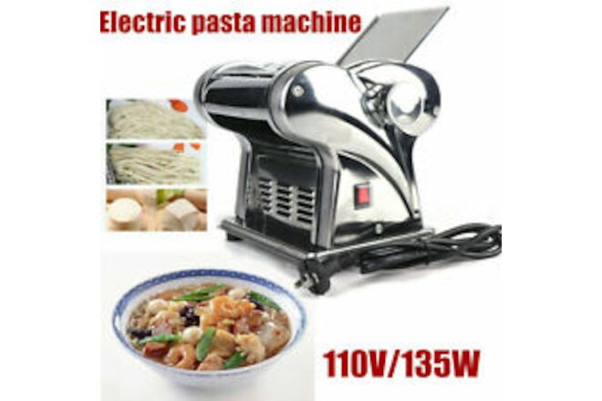 Commercial Electric Dough Roller Sheeter Noodle Pasta Maker Machine Stainless