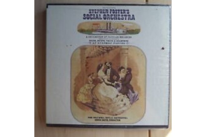 Stephen Foster's Social Orchestra - Gregg Smith - SEALED 3 3/4 IPS reel to reel