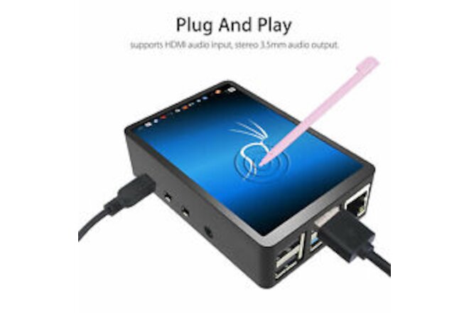 3.5 " Touch Screen Display 320 * 480 With Case Touch Pen For Raspberry Pi 4 US