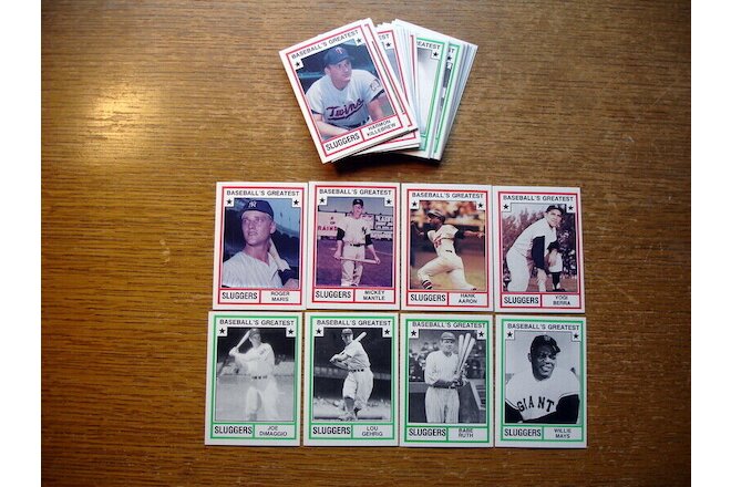 Complete Sealed 45 Baseball Card Set TCMA (1982) Baseball's Greatest Sluggers Ex