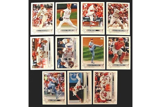 ⚾ 2022 Topps Series 1 & 2 St. Louis Cardinals 22 Card Team Set With 2 Rookies