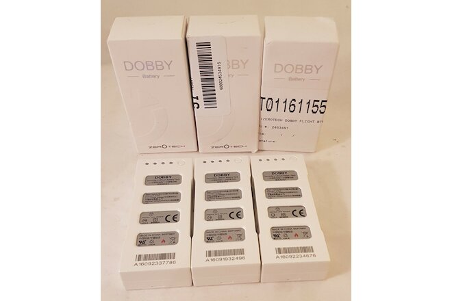 LOT 3! OEM Zerotech Dobby Pocket Selfie Drone Battery Pack D151 7.6V Original