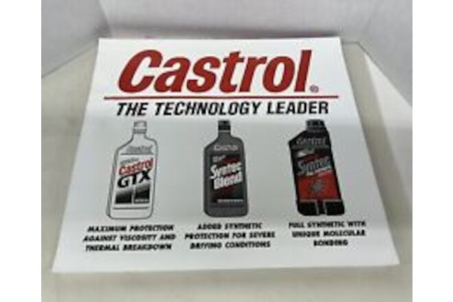 Castro Motor Oil GTX Syntec Turbo Approved Advertising Paper Floor Mats 170 Pcs