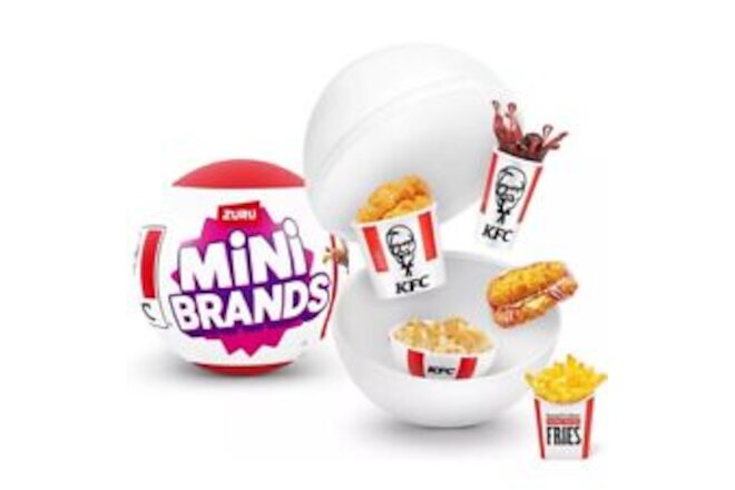 5 Surprise Mini Brands KFC Mini Brands Zuru 2024 (1 Count)