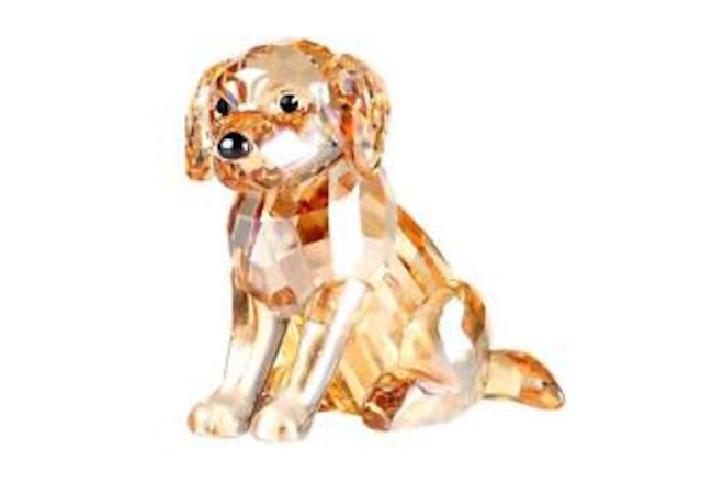 Crystal Labrador Dog Puppy Figurine Animals Lovely Craft Home Decor Ornaments...