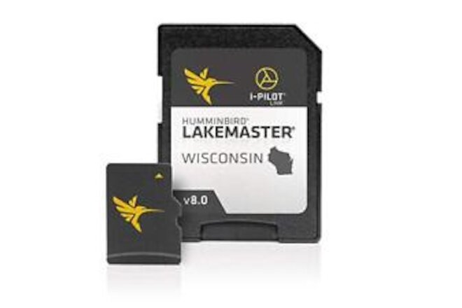 Humminbird 600025-7 LakeMaster Wisconsin V8 Digital GPS Maps Micro Card