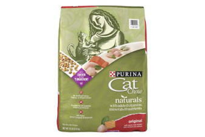 Purina Natural Dry Cat Food, Naturals Original, 18 lb. Bag
