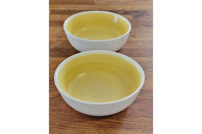 Vintage Franciscan Hacienda Gold Earthenware Soup/cereal  6 3/8 x 2 in. set of 2