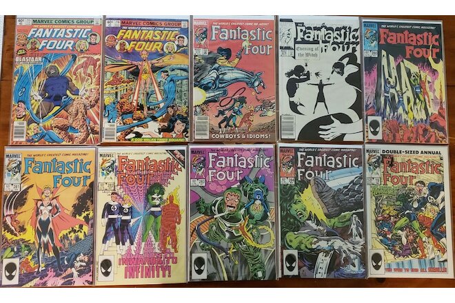 Fantastic Four Lot #7 215-216, 272, 276, 280-284, Ann 19 Nathaniel Richards