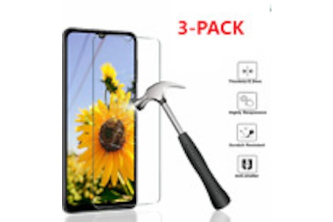 3 Pack Premium HD Tempered Glass Screen Protector for Samsung Galaxy A32 5G