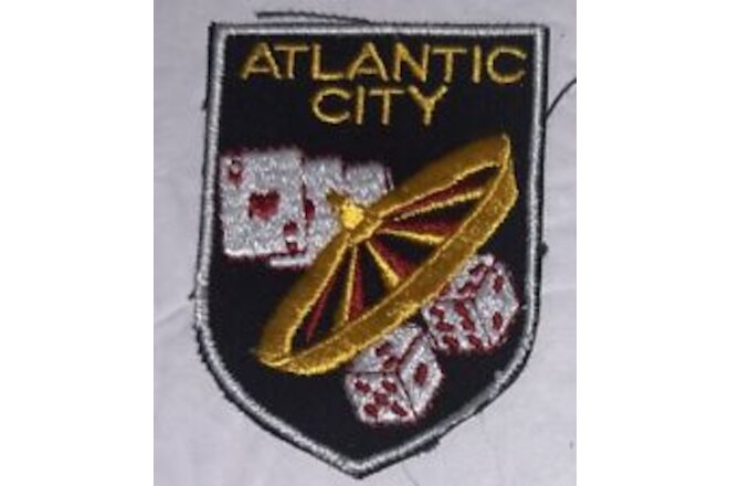 Vintage Atlantic City Embroidered Patch Badge 2.75” x 2”