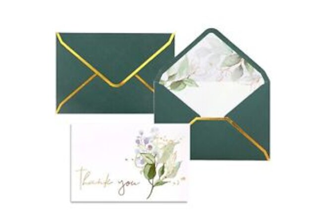 Heavy Duty Thank You Cards with Envelopes - 36 PK Gold Notes 4x6 Inches Baby ...
