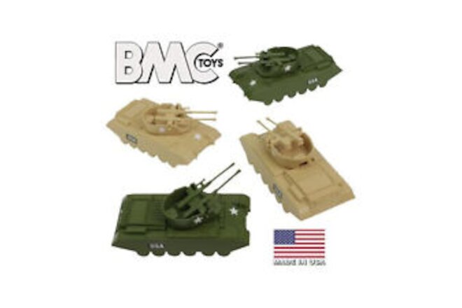 VictoryBuy Toy Anti-Aircraft Combat Tanks - Tan & Green New