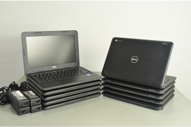 Lot of 100 - Dell Chromebook 11 3180 Cel N3060 1.6ghz 4GB 16GB 11.6" Chrome OS