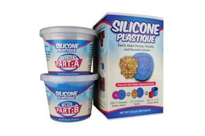 Silicone Plastique DIY Silicone Mold Making Kit Super Easy 1:1 Mix Putty 3/4 L