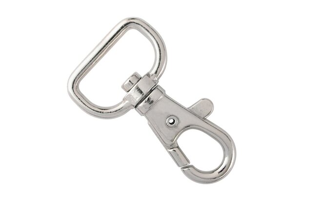 10 - Premium Metal Lobster Claw Clasps - Wide 3/4 Inch D Ring 360° Trigger Snaps