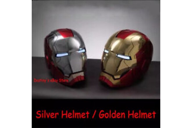 1:1 Voice-controlled Wearable AUTOKING Iron Man MK5 Helmet Cosplay Props US NOW