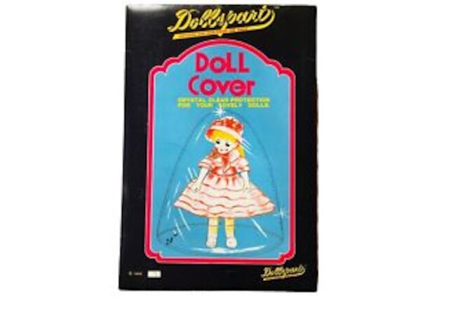 NIP VTG 20” Dollspart Doll Protective Dust Cover Clear Plastic 1993 Hobby Craft