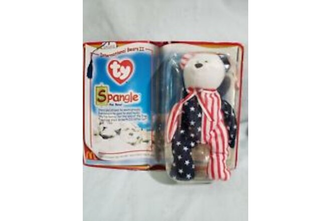 TY Beanie Baby-Rare Spangle The Bear - McDonalds 1999 New In Box Never Opened