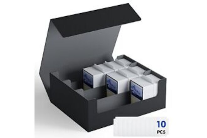 ZLCA Trading Card Storage Box for TCG Cards Triple MTG Card Deck Box Holds PU