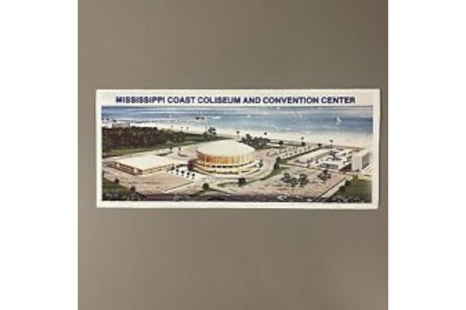 Mississippi coast coliseum and convention center vintage pamphlet brochure