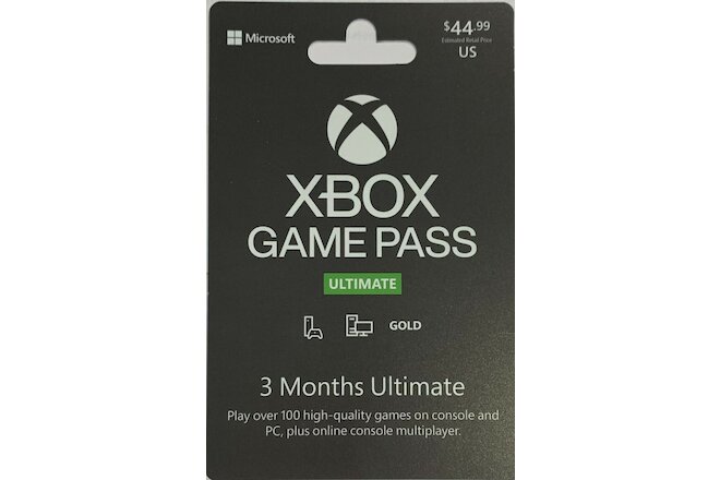 Microsoft Xbox Game Pass Ultimate 3 Month Membership (2)