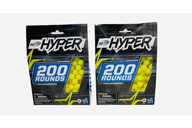 NERF Hyper Blaster 200 Round Refill Lot of 2 boxes Total 400 Rounds 🔥