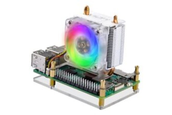 ICE Tower Cooler for Raspberry Pi 5, with Aluminum Heatsink with Cooling Fan