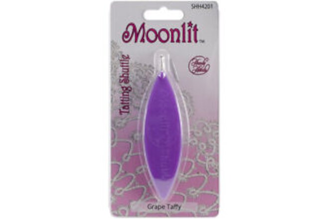 Handy Hands Moonlit Tatting Shuttle W/Hook-Grape Taffy SHH42-1