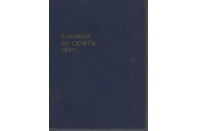 Canada 50 Cents 1937-1962 Meghrig Gem Album with 6 unmarked slots  NOS