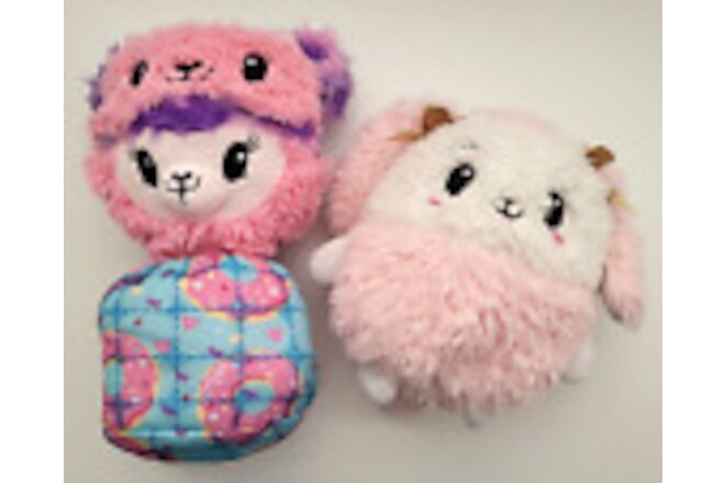 Pikmi Pops Plush Lot of 2 Pajama Llamas Poppy &Truffle Poodle Dog Scented Toys