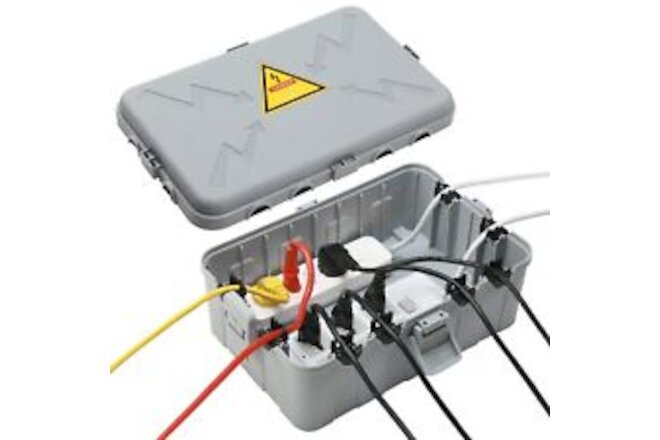 Outdoor Electrical Box,IP54 Waterproof Extension Cord Cover Weatherproof, Out...