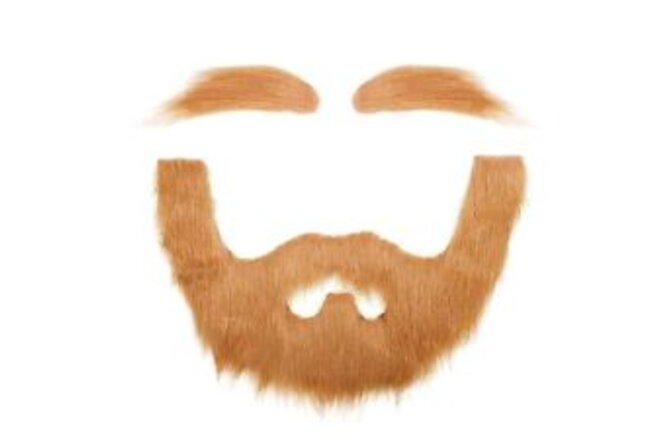 DIY Self Adhesive Fake Beard and Eyebrow Set Material Novelty Mustaches for C...