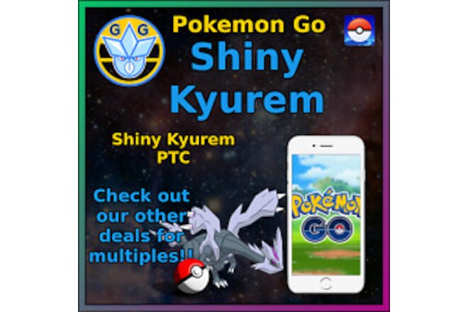 Shiny Kyurem - Pokémon GO - Pokemon Mini P T C - 50-100k!