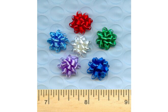 6 Already Made Bows for your DIY Dollhouse size wrapped Gifts  Set # 18